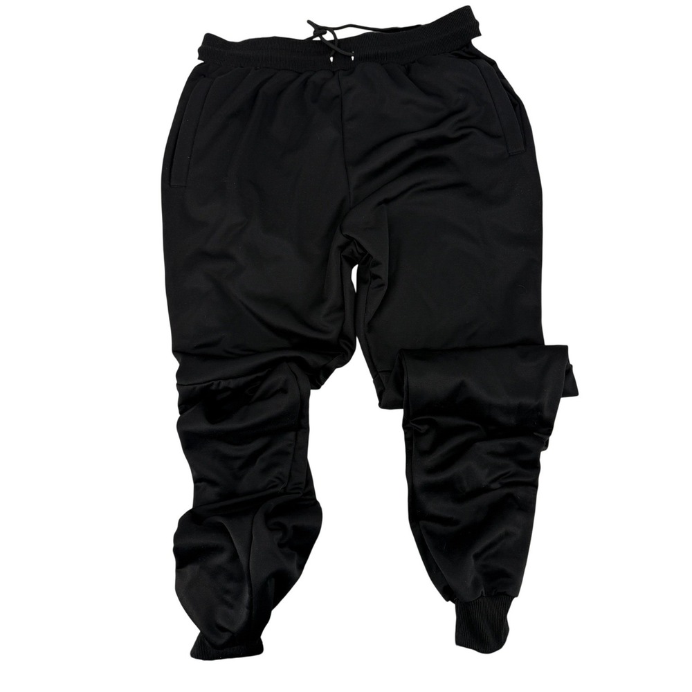 Original Deluxe Supply Mens XL Black Joggers White Side Stripe‎ Track Pants XL